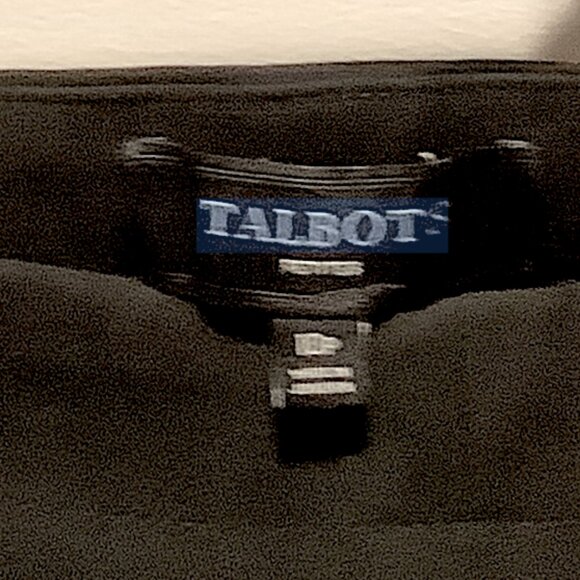 Talbots Classic Black Crop Pants Size 10P - Picture 7 of 7